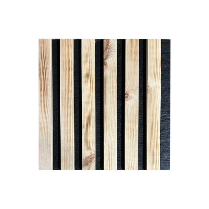 Natural wood wall panel 2700 x 300mm (Natural-Black)
